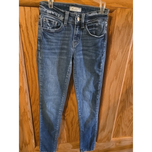 Kan Can Estilo Low Rise Blue Ankle Skinny Jeans  Women's Size 23 Excellent - Picture 1 of 6